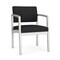 Lesro Lenox Steel Guest Chair, Black Seat, Black Back, 22.5 W 24.5 L 32 H, Vinyl Seat LS1101 - alternate 1